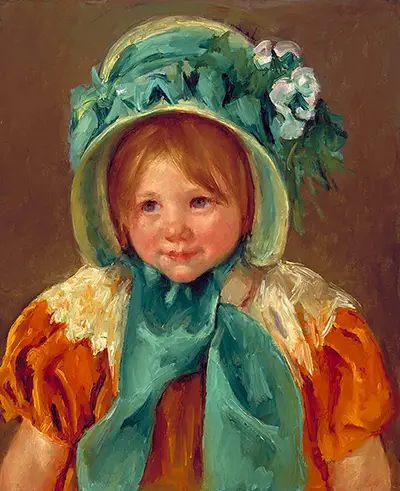Sarah in a Green Bonnet Mary Cassatt